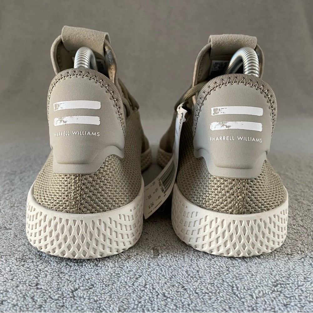 Adidas Shoes Womens 8 Beige Green Pharrell Williams x Hu Athletic Sneaker CQ2298 - Picture 4 of 8